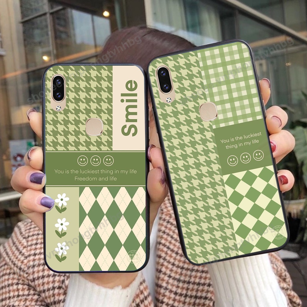 Ốp lưng Vivo V9 / V9 Youth in mẫu gấu thể thao , smile mặt cười cực cute