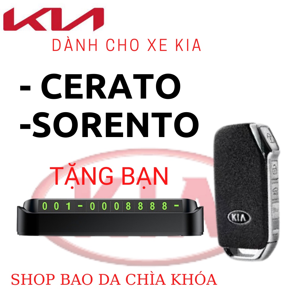 Bao da chìa khoá Kia Cerato K3 K5 Sorento,ốp chìa khoá k3,ốp chìa khoá cerato 4 nút bấm (KC4)