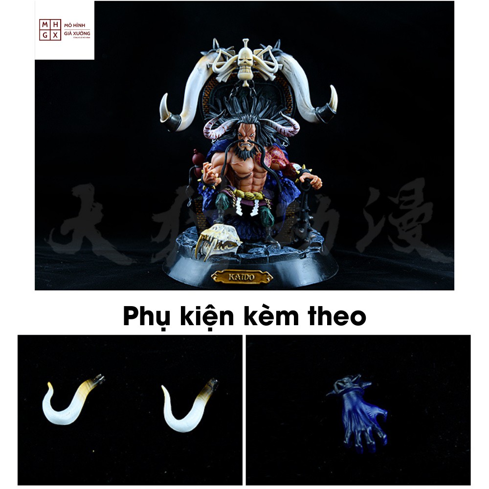 Mô hình One Piece Tứ Hoàng Shanks Kaido Râu Trắng BigMom cao 22-24cm + phụ kiện đi kèm , figure one piece