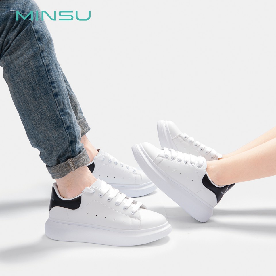 Giày Thể Thao Sneaker Domba Cặp Đôi Nam Nữ Độn Đế MINSU M3006 Giày Bata Hàn Quốc Đế Độn Tăng Chiều Cao 5cm Đi Chơi, Học | BigBuy360 - bigbuy360.vn