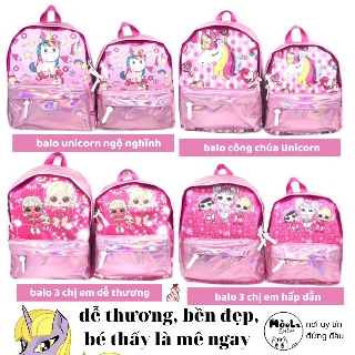 [HÀNG CÓ SẴN] Balo bé gái Unicorn dễ thương cho bé đi học và đi chơi