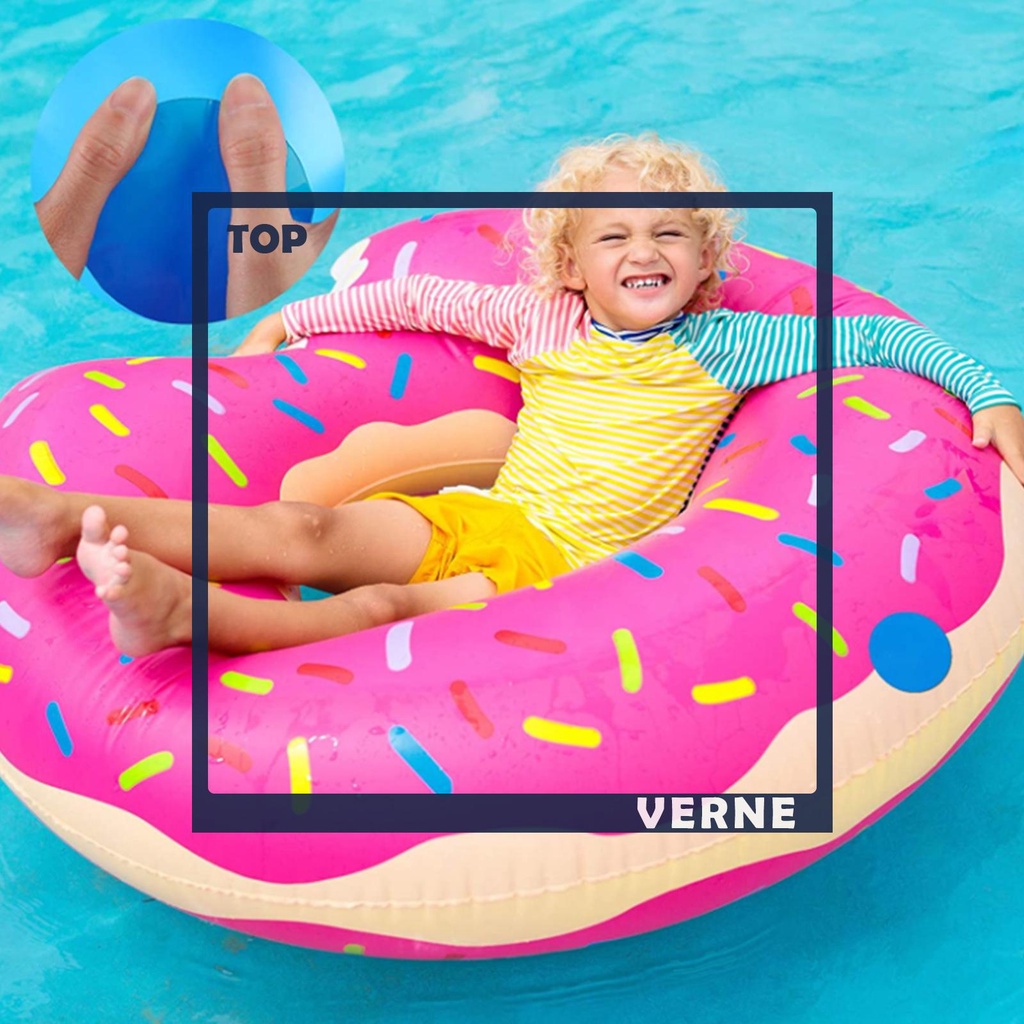 Miếng Dán Pvc Hình Tròn Màu Xanh Dương Dùng Sửa Chữa Hồ Bơi