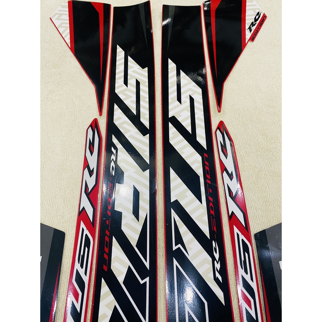 Nguyên bộ tem rời 3 lớp zin thái dán xe máy Yamaha Sirius đời 2020 2021 màu đỏ siêu sắc nét