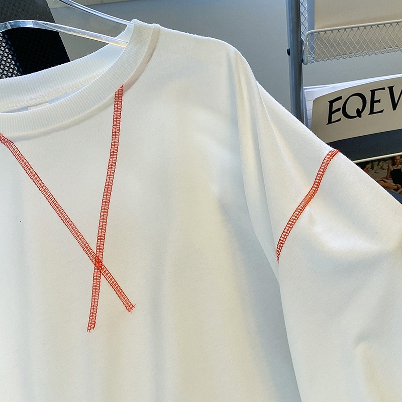 ZHELIHANGFEI Áo Thun Sweater Tay Dài Dáng Rộng Dễ Phối Đồ