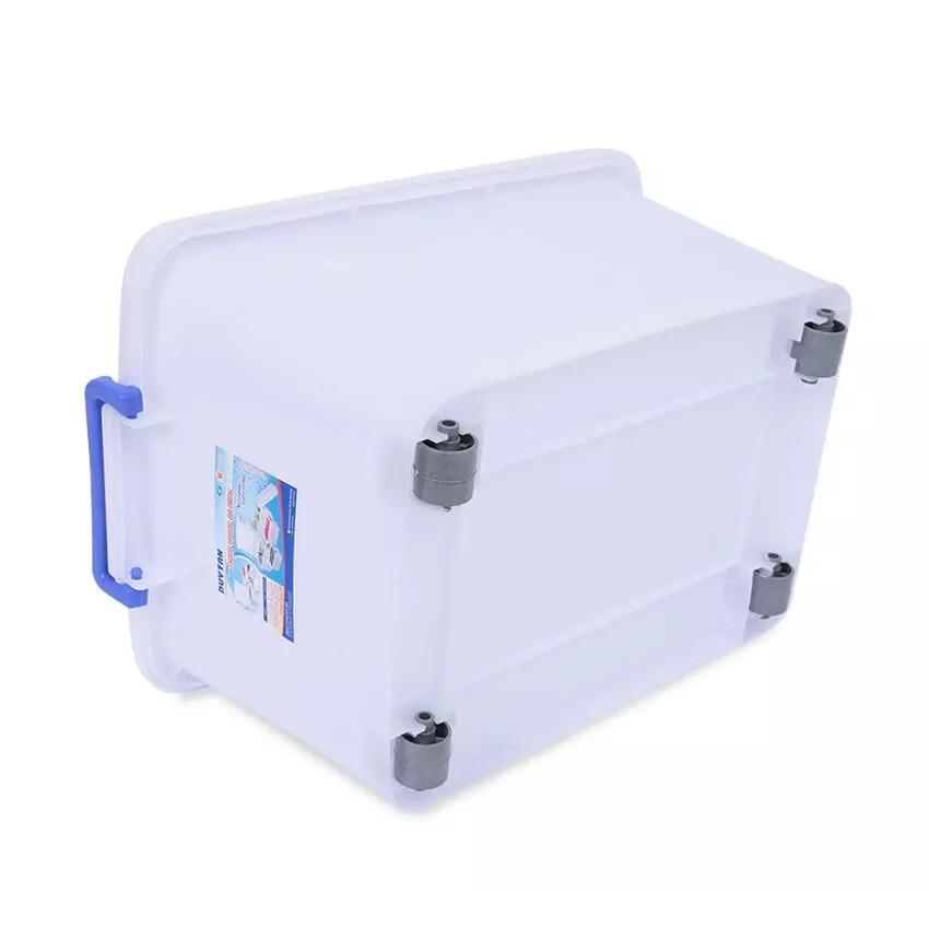 Thùng Nhựa Vuông Duy Tân 30 Lít Có Bánh Xe - Kích thước 52 x 32 x 27.5 cm