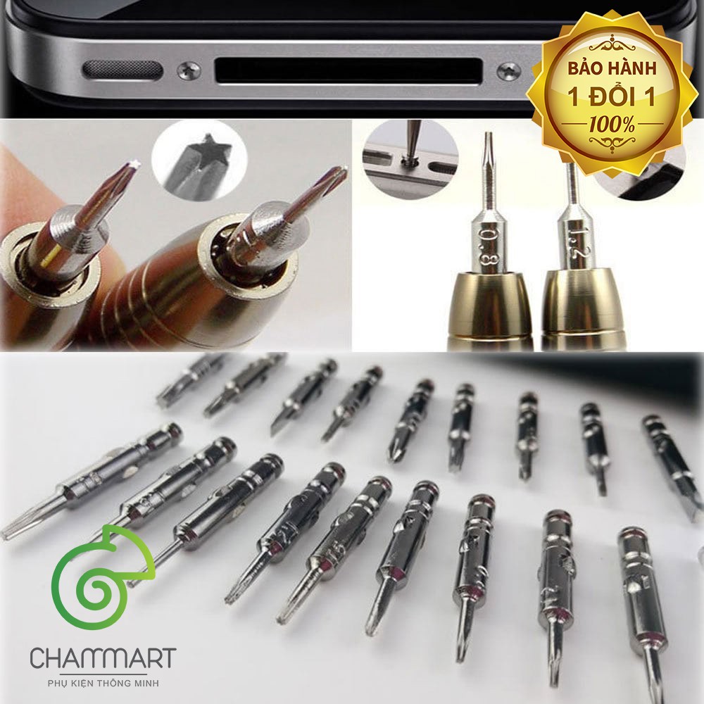 Bộ tua vít đa năng tua vít 25 đầu trong 1 screwdriver sửa chữa điện thoại Chammart