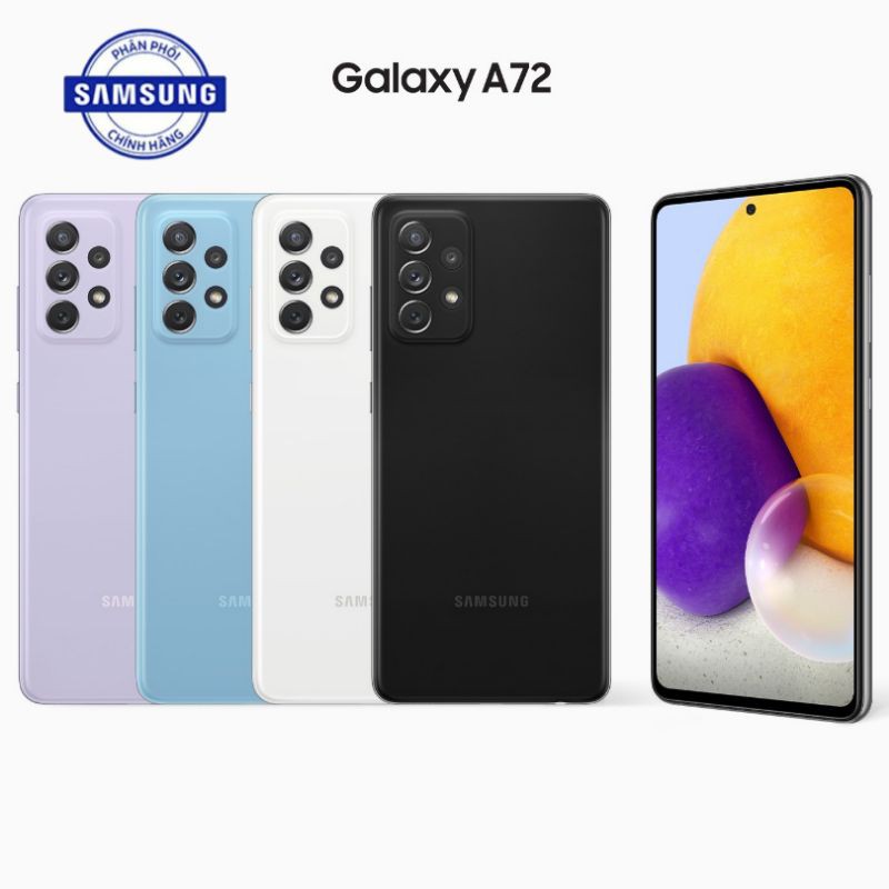 [Mã SKAMA07 giảm 8% đơn 250k]Điện thoại Samsung Galaxy A72 (8GB/128GB-256GB) - Hàng chính hãng