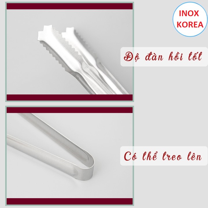 KẸP GẮP THỊT NƯỚNG 29CM INOX HÀN QUỐC