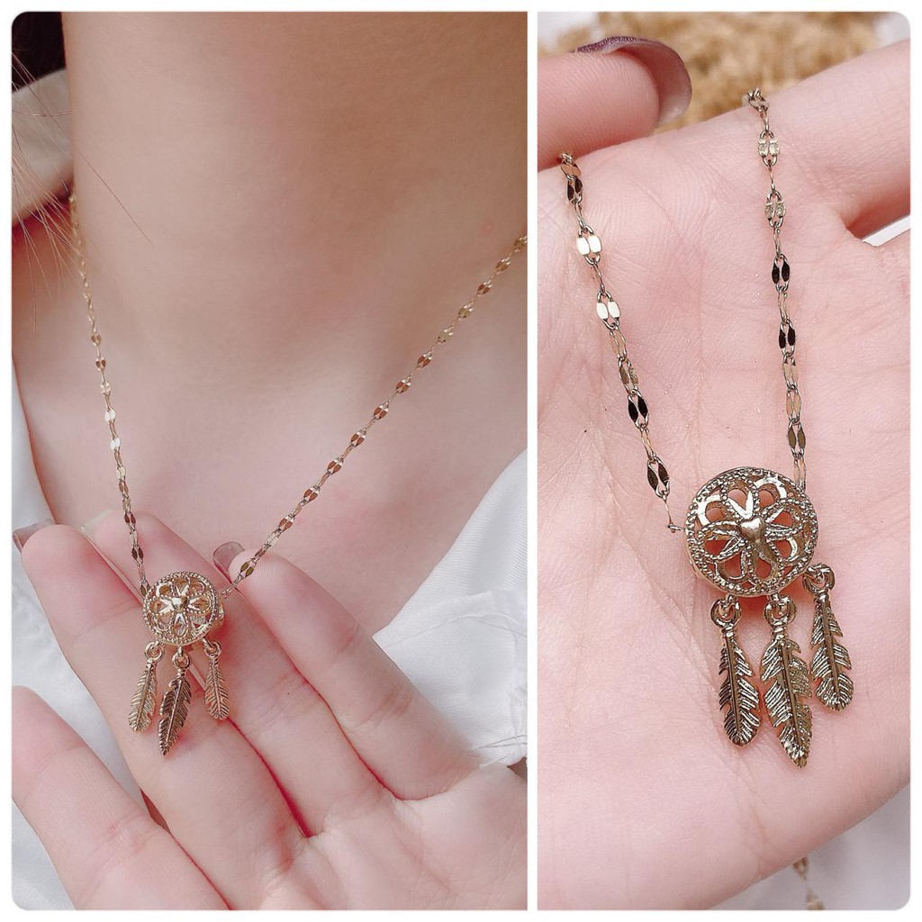 Pandora Dây Chuyền Titan Mặt Dreamcatcher Cho Nữ