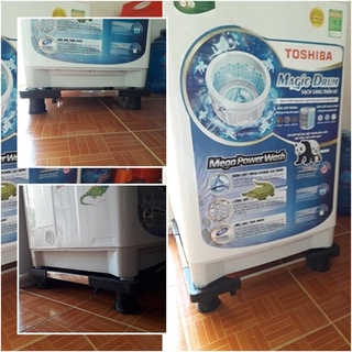 CHÂN KÊ MÁY GIẶT TỦ LẠNH  Đế Nhựa Chống Rung Lắc Cao Cấp