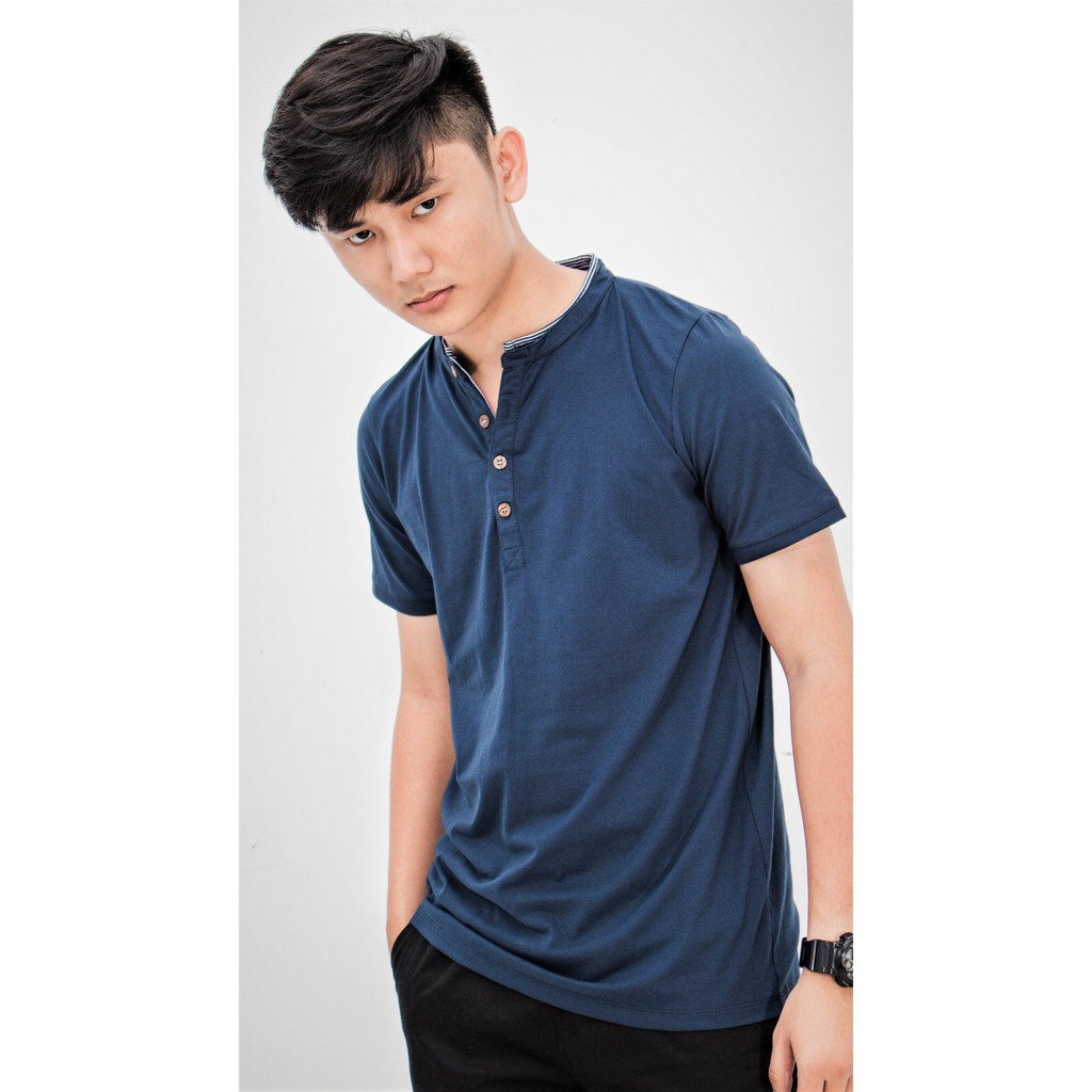 Áo thun nam cổ trụ