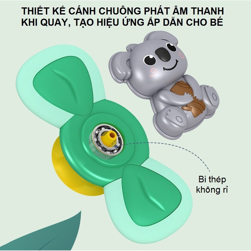 Bộ đồ chơi con quay dán tường phát âm thanh cho bé cao cấp Bộ đồ chơi spiner ✅