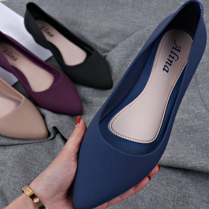[HÀNG LOẠI 1] Giày đi mưa 3p hàng hãng Alina, giày nhựa công sở V158
