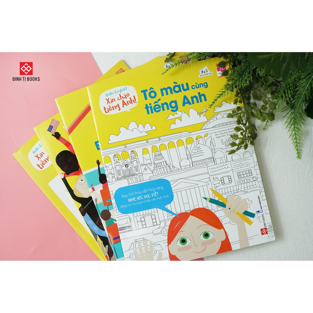 SÁCH - Combo - Hello English! - Xin chào tiếng Anh (4 cuốn)