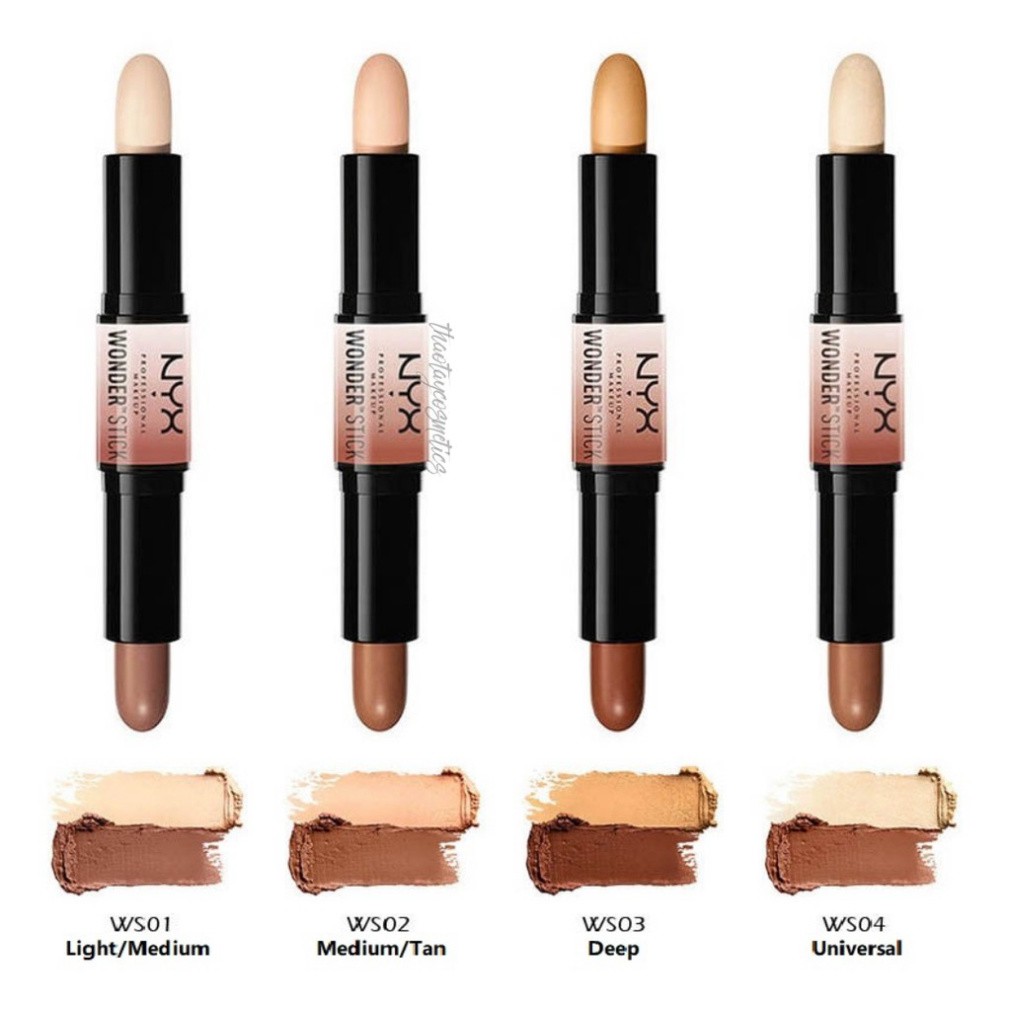 Bút che khuyết điểm và tạo khối 2 đầu NYX Wonder Stick Highlight & Contour (4g)