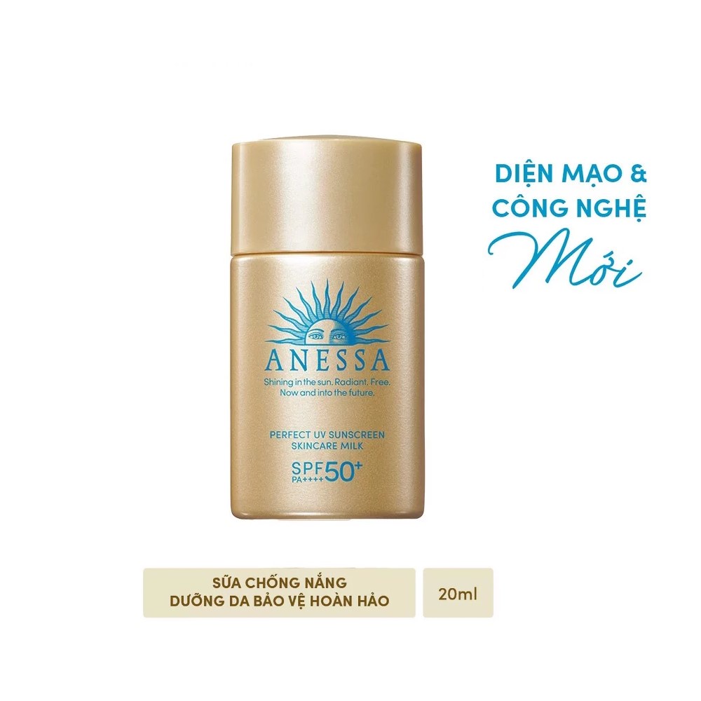 Sữa chống nắng bảo vệ hoàn hảo Anessa Perfect UV Sunscreen Skincare Milk SPF 50+ PA++++ 20ml, 60ml
