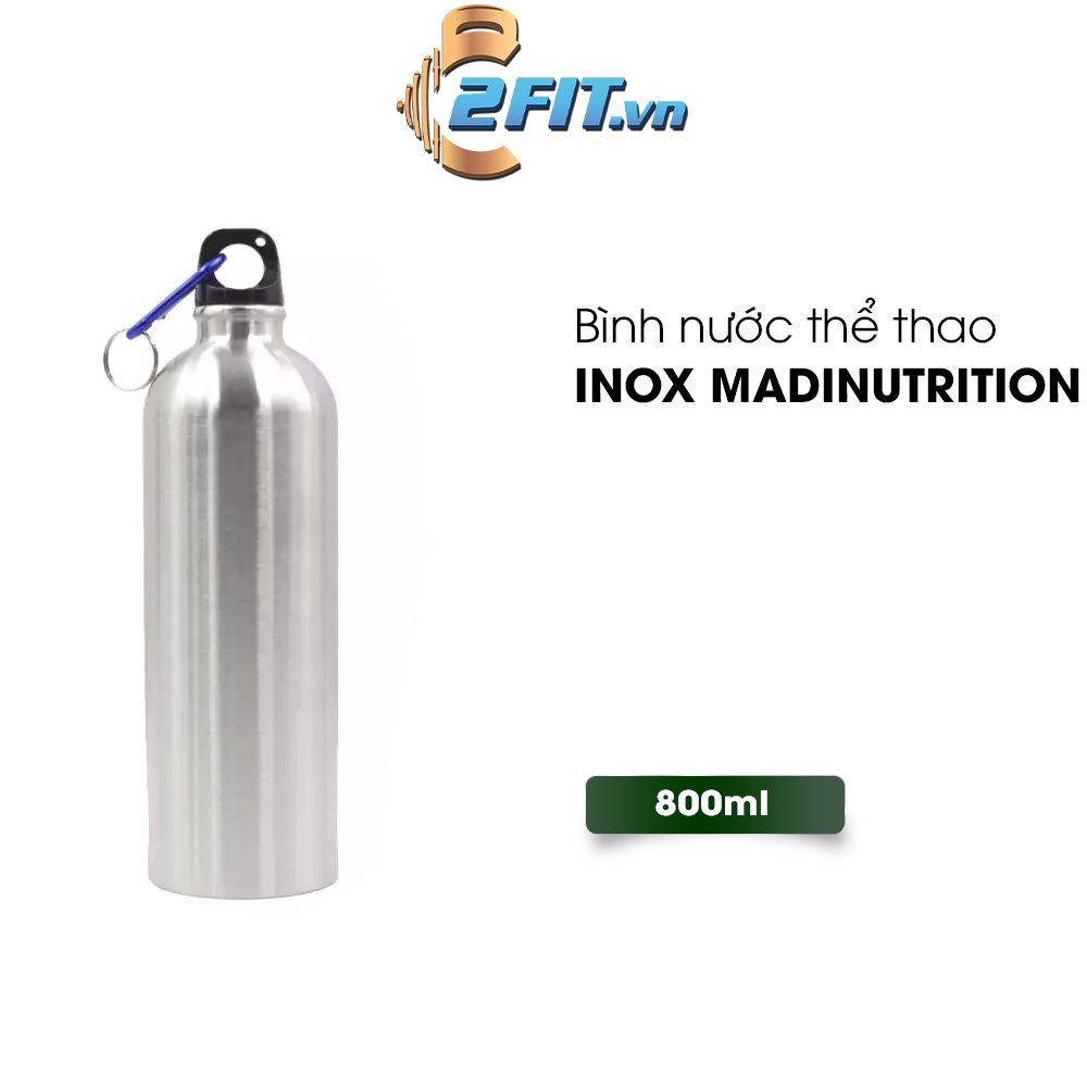 BÌNH NƯỚC THỂ THAO INOX MADI 800ML