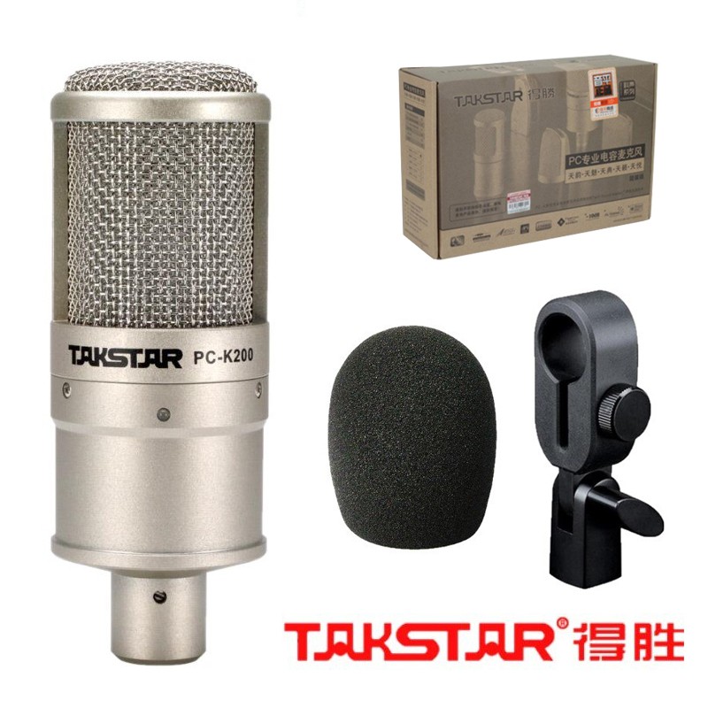 Micro Thu Âm Condenser Takstar PC-K200 (mic)