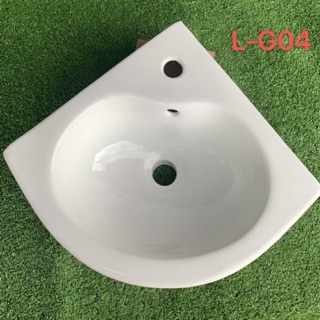 LAVABO GÓC CHÂN DÀI SỨ MEN TỐT