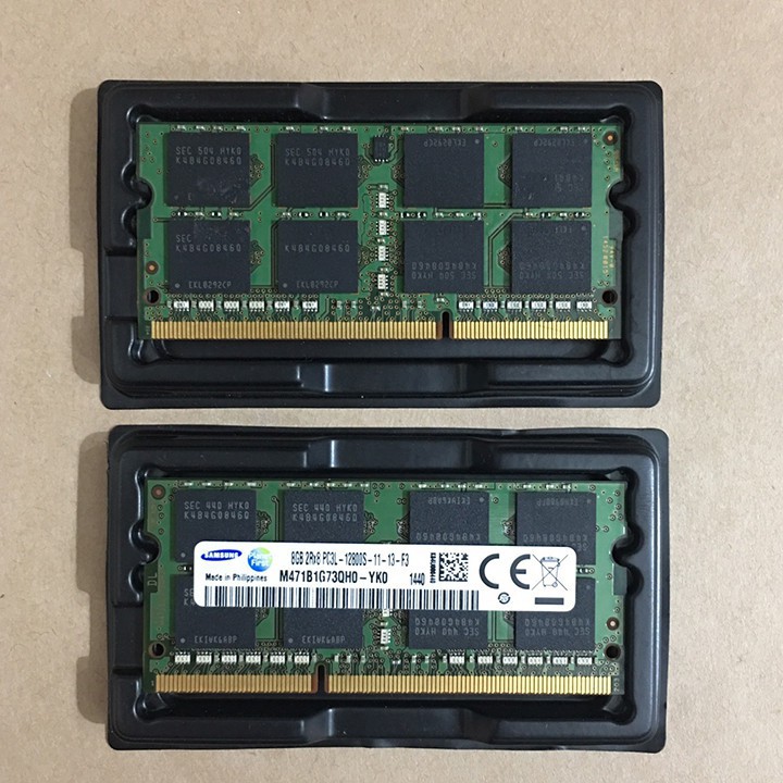 Ram laptop 8GB DDR3L bus 1600 nhiều hãng hynix samsung micron crucial PC3L12800s