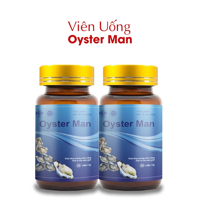 Viên Uống Oyster Man (Hũ 30 Viên) Giúp Tăng Cường Sinh Lý Nam Hiệu Quả & Chống Xuất Tinh Sớm. [Chính Hãng 100%]