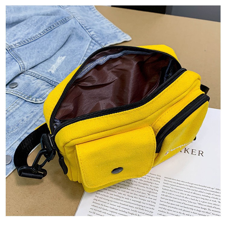 Túi đeo chéo canvas Champions✅FREESHIP✅Túi bao tử đeo chéo thời trang nam nữ| Túi đeo chéo mini Shoulder Bag