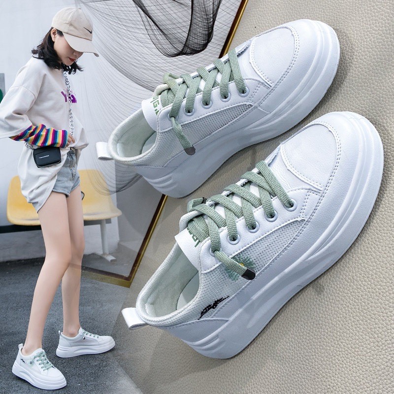 Giày thể thao sneakers nữ FREESHIPhoa cúc độn đế