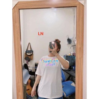 [FREE SHIP] Áo phông PARI vòng cổ phản quang unisex basic nam nữ