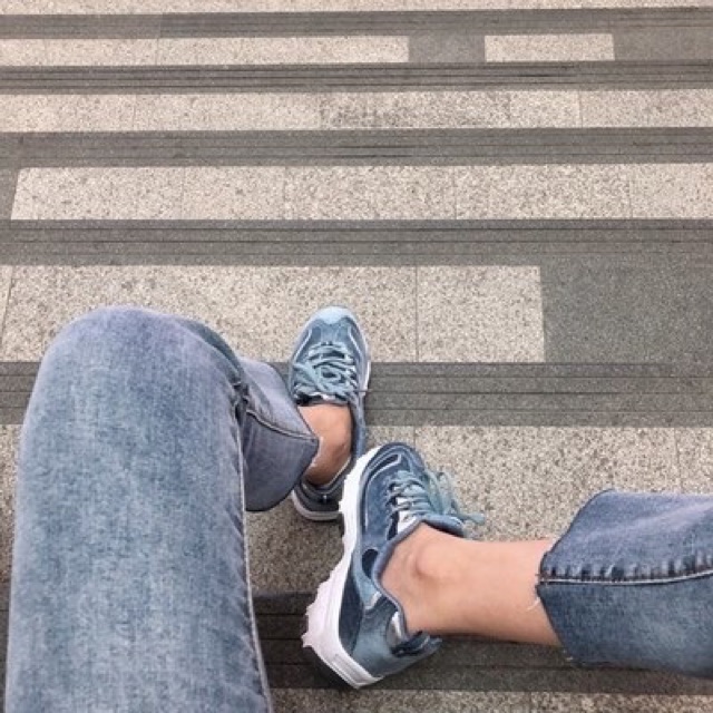 Giày thể thao/ Sneaker nữ màu xanh lạ mắt