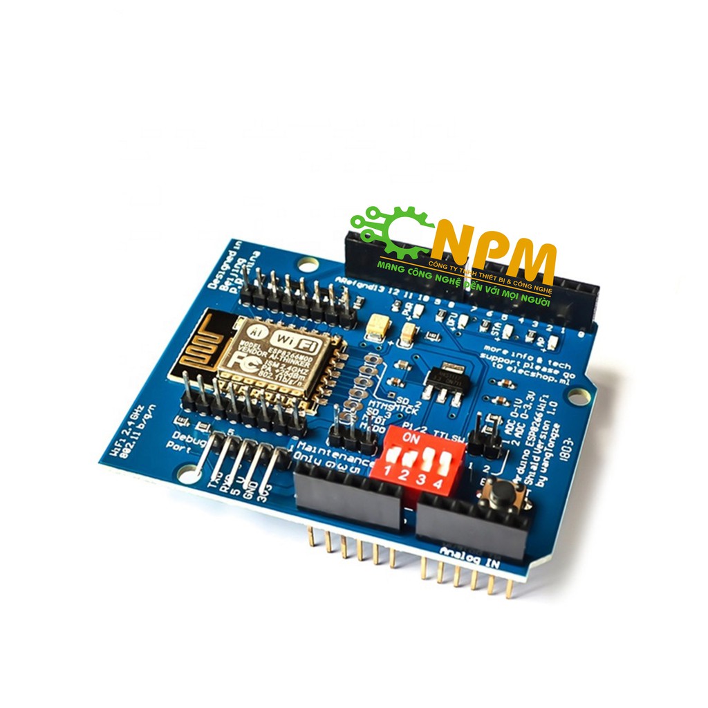 Arduino ESP8266 Wifi Shield (cắm lên arduino uno r3)