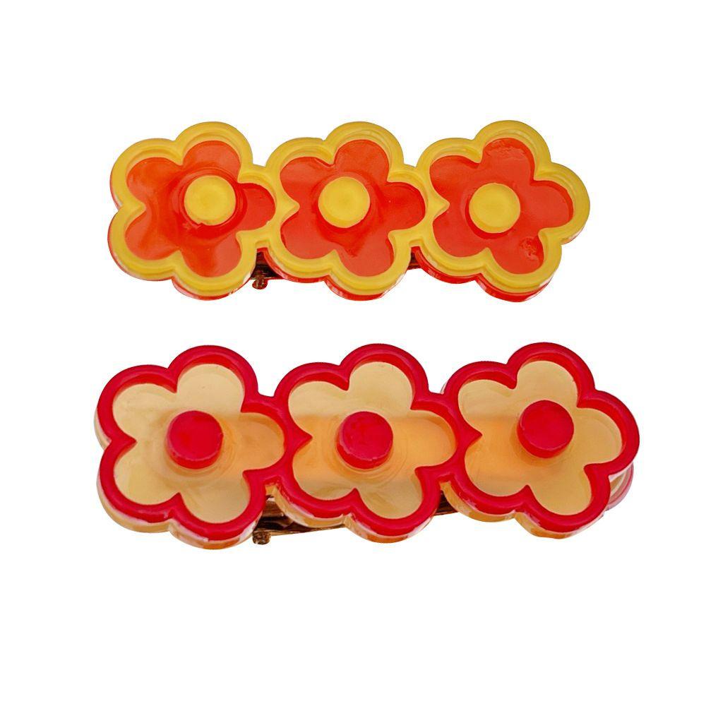 EXPEN Kẹp Tóc Hình Hoa Nhiều Màu Sắc Dễ Thương Cho Nữ