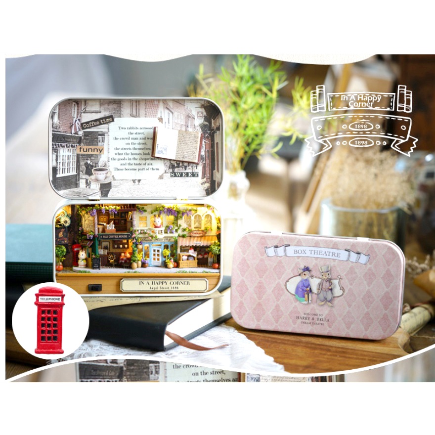 Mô Hình Phục Dựng Nhà Gỗ Diy - Box Theatre - In A Happy Corner 4005