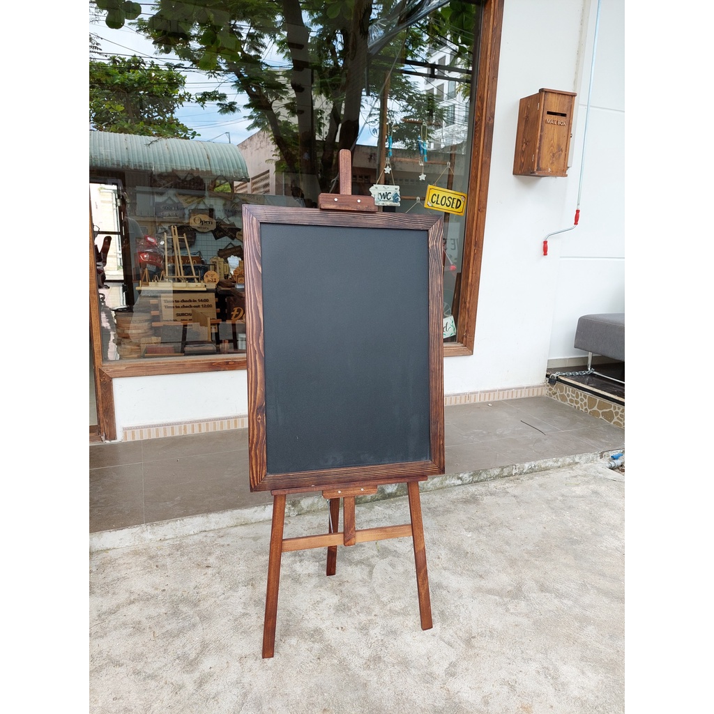 Kệ đựng bảng viết phấn, kệ đựng menu, giá vẽ tranh, bảng dùng ngoài trời  (mã 02) - LUXI decor