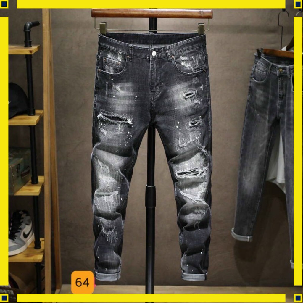 Quần jean nam cao cấp 🤜 FREESHIP 🤛 Quần Bò Nam Ống Côn Cao Cấp Form Chuẩn Co Giãn HG152