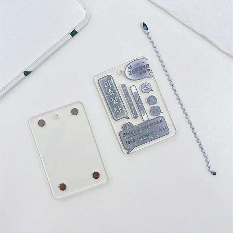 Khung Ảnh Từ Tính Bằng Acrylic Màu Gradient Trang Trí DIY