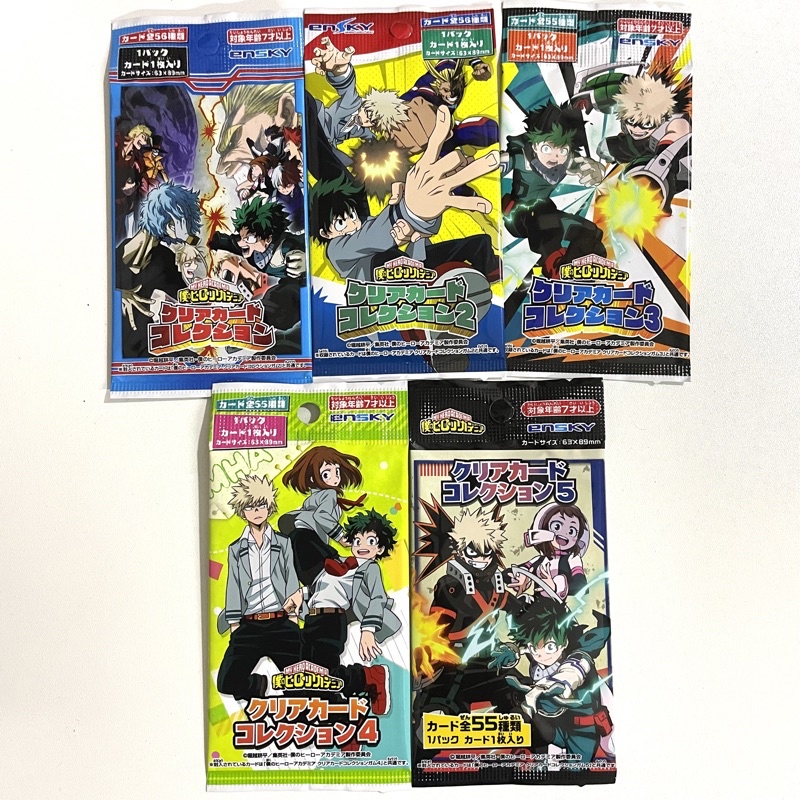 Thẻ bài bo góc Clear card My Hero Academia