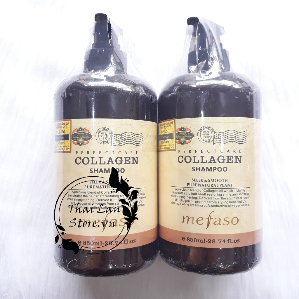 Bộ dầu gội Collagen Shampoo 850ml & Kem xả Collagen Conditioner 850ml COLLAGEN ARGAN MEFASO