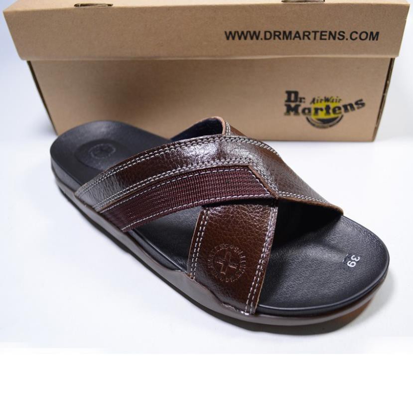 Dép Quai Ngang Nam Dr Martens Thái Lan, Dép Da Bò Đế Doctor Cao Cấp Dr4