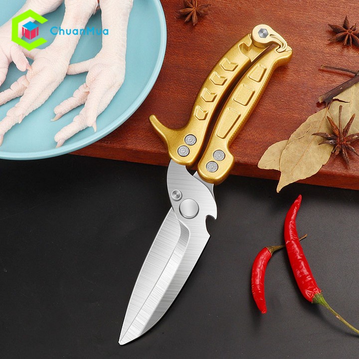 Kéo Bếp Nhật Bản Dùng Cắt Thực Phẩm, Thịt Gà, Xương, BBQ