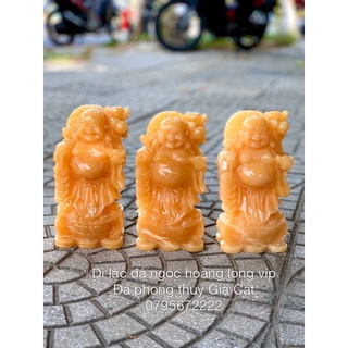 [ Có kiểm định] Di lặc vác cành đào hoàng long đẹp 20cm