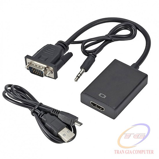 Cáp chuyển vga sang hdmi có âm thanh