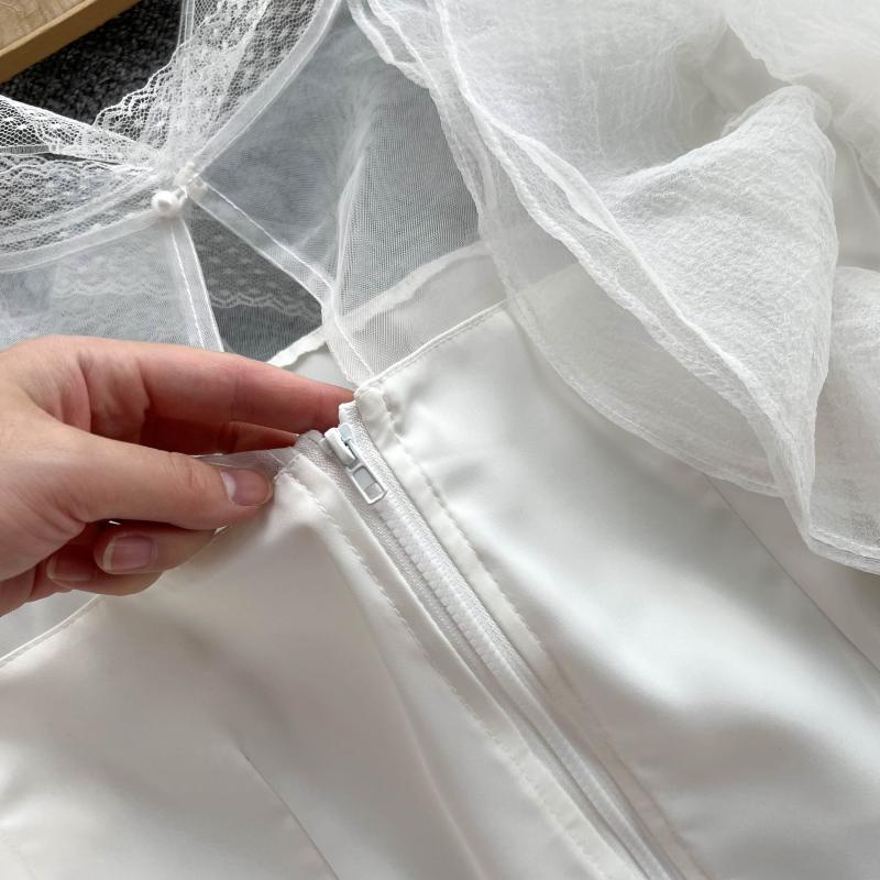 Áo ren trắng tiểu thư hàng thiết kế cao cấp   040722