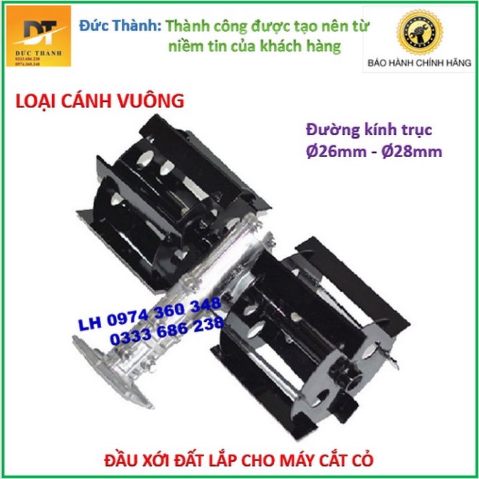 Siêu hot Đầu xới đất cánh vuông. Dùng cho máy cắt cỏ