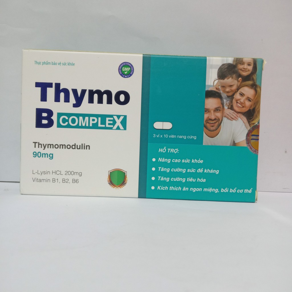 Thymo B Complex hộp 3 vỉ x 10 viên tăng sức đề kháng