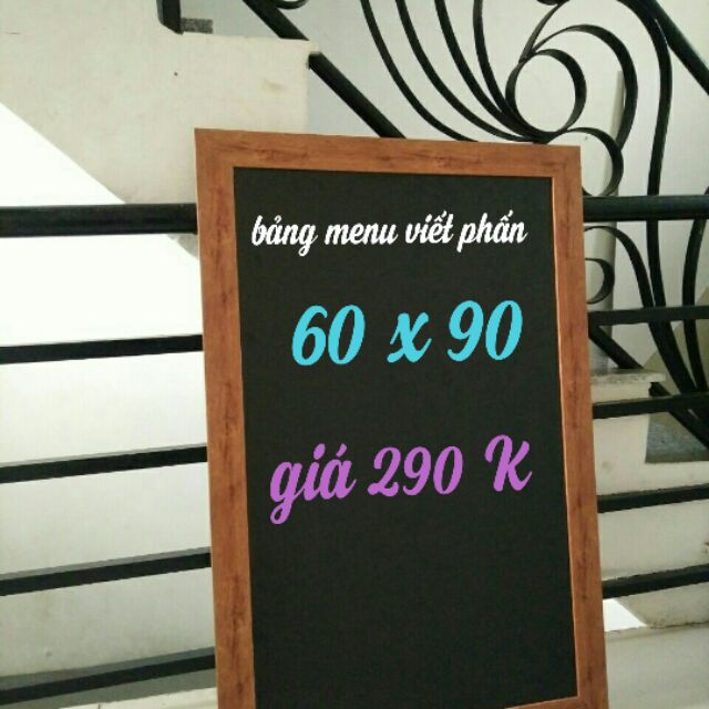 Bảng viết phấn menu