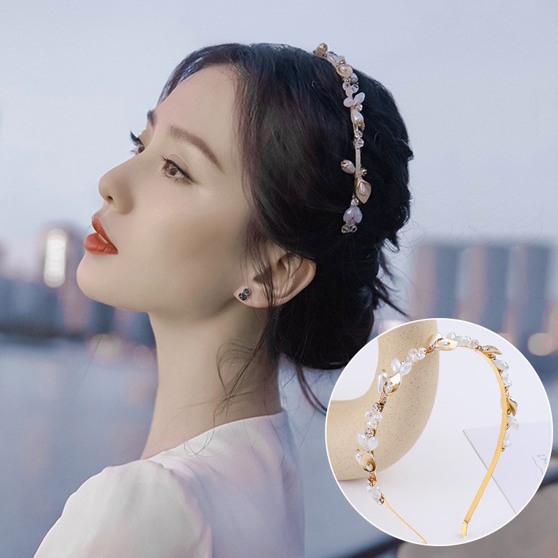 Băng đô đính đá sang trọng kiểu Pháp (PK09)