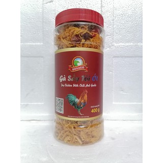 [Hộp NẮP ĐỎ LỚN 400g] KHÔ GÀ SẤY TỎI ỚT [VN] DOXACO Dry Chicken with Chili & Garlic