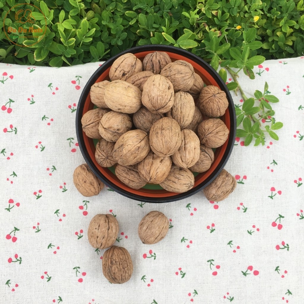 Quả Óc chó vàng nguyên vỏ (Hàng nhập khẩu Mỹ) - Thương hiệu Du Du Nuts - Tặng kèm dụng cụ tách vỏ tiện lợi