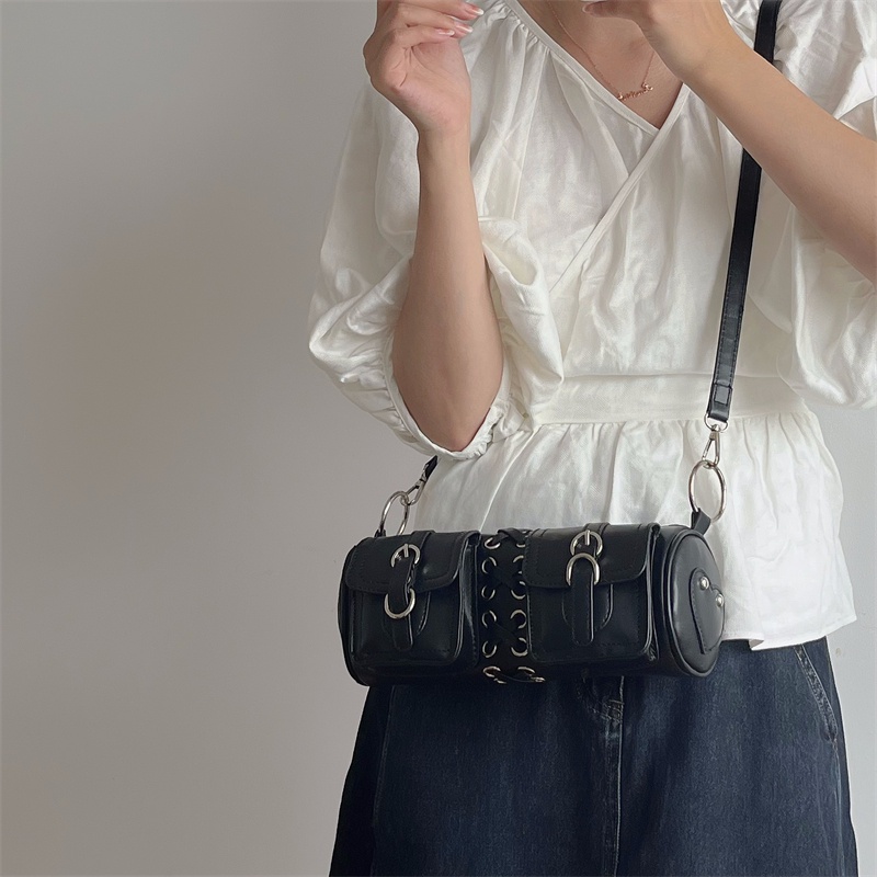 Túi Hình Trụ Đeo Dưới Cánh Tay Mẫu Mới 2022 Kiểu Retro Dành Cho Nữ