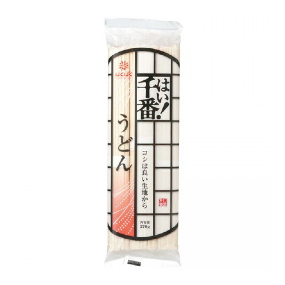 Mỳ Udon lúa mạch Hakubabu 270g Nhật Bản
